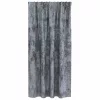 Függöny függönyökkel 2 pcs Ezüst szürke 175 x 140 cm Bársony