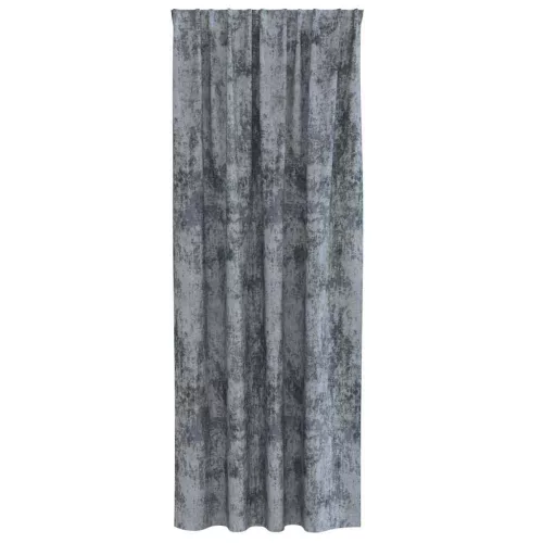 Függöny függönyökkel 2 pcs Ezüst szürke 245 x 140 cm Bársony