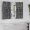 Függöny függönyökkel 2 pcs Szürke 140 x 140 cm Bársony