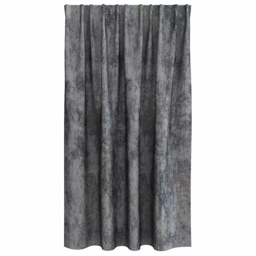 Függöny függönyökkel 2 pcs Szürke 140 x 140 cm Bársony