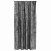 Függöny függönyökkel 2 pcs Szürke 175 x 140 cm Bársony