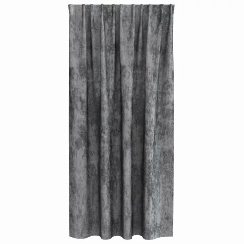 Függöny függönyökkel 2 pcs Szürke 175 x 140 cm Bársony