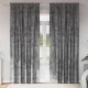 Függöny függönyökkel 2 pcs Szürke 260 x 140 cm Bársony