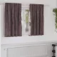 Függöny függönyökkel 2 pcs Barna 140 x 140 cm Bársony