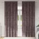 Függöny függönyökkel 2 pcs Barna 260 x 140 cm Bársony