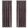 Függöny függönyökkel 2 pcs Barna 260 x 140 cm Bársony