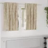 Függöny függönyökkel 2 pcs Krém 140 x 140 cm Bársony