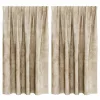 Függöny függönyökkel 2 pcs Krém 140 x 140 cm Bársony
