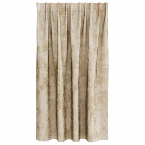 Függöny függönyökkel 2 pcs Krém 140 x 140 cm Bársony