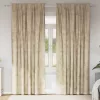 Függöny függönyökkel 2 pcs Krém 260 x 140 cm Bársony