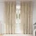 Függöny függönyökkel 2 pcs Krém 260 x 140 cm Bársony