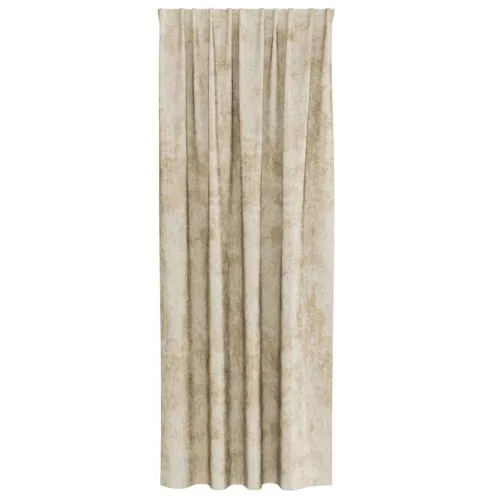 Függöny függönyökkel 2 pcs Krém 260 x 140 cm Bársony