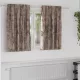 Függöny függönyökkel 2 pcs Cappuccino 140 x 140 cm Bársony