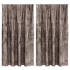 Függöny függönyökkel 2 pcs Cappuccino 140 x 140 cm Bársony