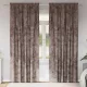 Függöny függönyökkel 2 pcs Cappuccino 260 x 140 cm Bársony