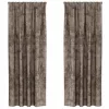 Függöny függönyökkel 2 pcs Cappuccino 260 x 140 cm Bársony