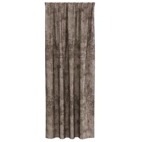 Függöny függönyökkel 2 pcs Cappuccino 260 x 140 cm Bársony