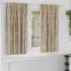 Függöny függönyökkel 2 pcs pezsgőszín 175 x 140 cm Bársony