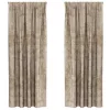 Függöny függönyökkel 2 pcs pezsgőszín 225 x 140 cm Bársony