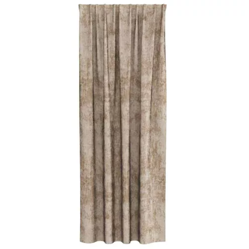 Függöny függönyökkel 2 pcs pezsgőszín 225 x 140 cm Bársony