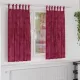 Függöny függönyökkel 2 pcs bordó 175 x 140 cm Bársony