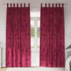 Függöny függönyökkel 2 pcs bordó 260 x 140 cm Bársony