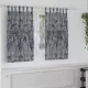 Függöny függönyökkel 2 pcs Ezüst Szürke 140 x 140 cm Bársony