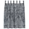 Függöny függönyökkel 2 pcs Ezüst Szürke 140 x 140 cm Bársony