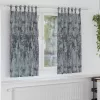 Függöny függönyökkel 2 pcs Ezüst szürke 175 x 140 cm Bársony