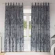 Függöny függönyökkel 2 pcs Ezüst szürke 245 x 140 cm Bársony