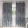 Függöny függönyökkel 2 pcs Ezüst szürke 260 x 140 cm Bársony