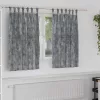 Függöny függönyökkel 2 pcs Szürke 140 x 140 cm Bársony