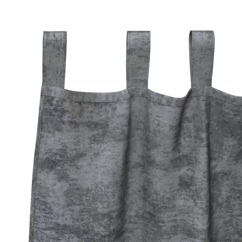 Függöny függönyökkel 2 pcs Szürke 140 x 140 cm Bársony