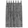 Függöny függönyökkel 2 pcs Szürke 175 x 140 cm Bársony