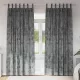 Függöny függönyökkel 2 pcs Szürke 245 x 140 cm Bársony