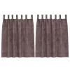 Függöny függönyökkel 2 pcs Barna 140 x 140 cm Bársony