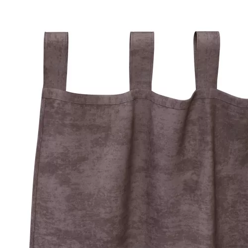 Függöny függönyökkel 2 pcs Barna 140 x 140 cm Bársony