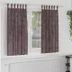 Függöny függönyökkel 2 pcs Barna 175 x 140 cm Bársony