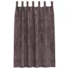 Függöny függönyökkel 2 pcs Barna 175 x 140 cm Bársony