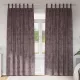 Függöny függönyökkel 2 pcs Barna 225 x 140 cm Bársony
