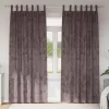 Függöny függönyökkel 2 pcs Barna 245 x 140 cm Bársony