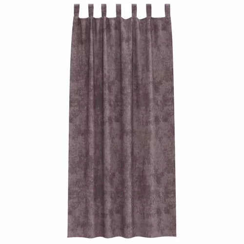 Függöny függönyökkel 2 pcs Barna 260 x 140 cm Bársony