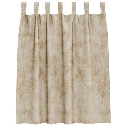 Függöny függönyökkel 2 pcs Krém 140 x 140 cm Bársony