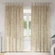 Függöny függönyökkel 2 pcs Krém 225 x 140 cm Bársony