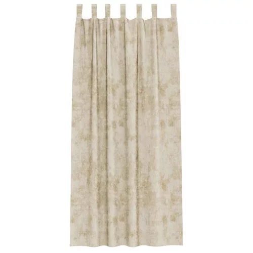 Függöny függönyökkel 2 pcs Krém 225 x 140 cm Bársony