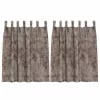 Függöny függönyökkel 2 pcs Cappuccino 140 x 140 cm Bársony