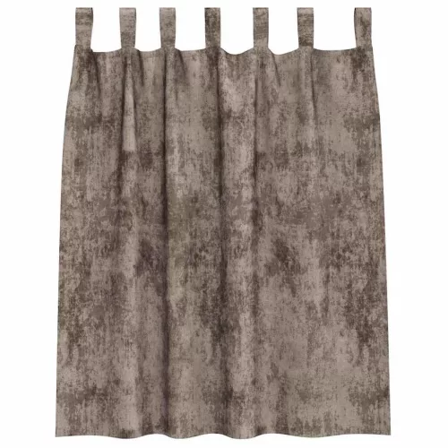 Függöny függönyökkel 2 pcs Cappuccino 140 x 140 cm Bársony