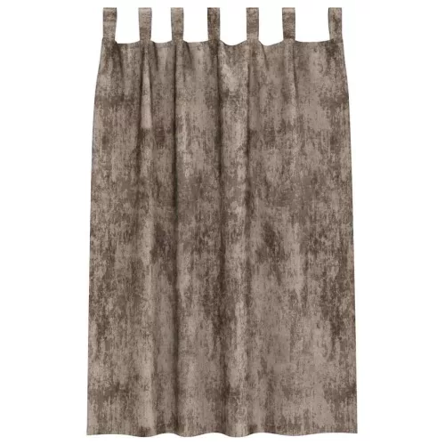 Függöny függönyökkel 2 pcs Cappuccino 175 x 140 cm Bársony