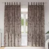 Függöny függönyökkel 2 pcs Cappuccino 245 x 140 cm Bársony