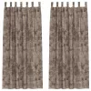Függöny függönyökkel 2 pcs Cappuccino 245 x 140 cm Bársony